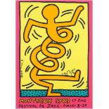 Keith Haring Reading 1958 - New York 1990 100x70 cm.