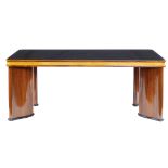 A palissander table 20th century 79x197x95 cm.