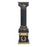 A column with a bronze capital 20th century 83x28x28 cm.