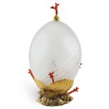 A Murano glass egg 20th century dim. 41x24 cm.