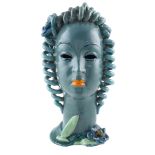 Fiamma Albisola, enameled ceramic sculpture 1930/40s h. 30 cm.