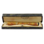 Aurora, a 18KR gold fountain pen 1940s l. 11,5