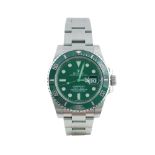 Rolex Submarine Green Ceramic Oyster Perpetual Date ref. 116610LV year 2010