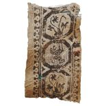 Coptic textile fragment Egypt, early Islamic period 641 A.D - 9th century 22x11 cm.