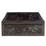 A large black laquer box China, 20th century 18x47x36 cm.