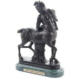 A burnished bronze sulpture Italy, 20th century 27x21x8,5 cm.