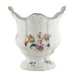 Meissen, white porcelain cachepot 19th century 23x21x18 cm.