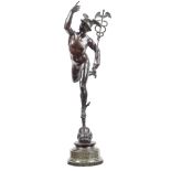 Patinated bronze sculpture Italy, 19th century h. 105 cm.