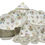 Herend, set of 83 porcelain plates Hungary, 20th century