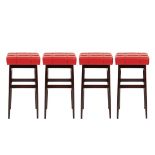 Gianfranco Frattini design, four vintage high stools