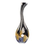 A Murano glass long neck vase 20th century h. 66 cm.