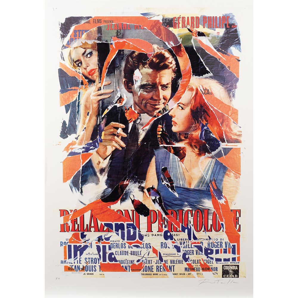 Mimmo Rotella Catanzaro 1918 - Milano 2006 100x70 cm.