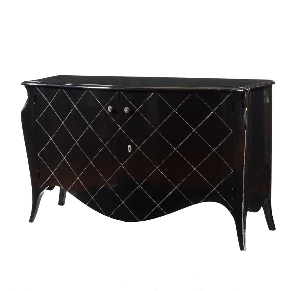 A wavy lined dresser Modern manifacture 95x154x48 cm. - Image 2 of 2