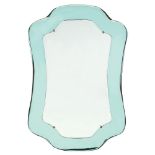 Dec• style shaped mirror 20th century 90x59 cm.