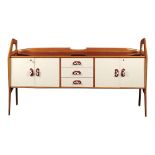 Fratelli Proserpio, ash wood sideboard Italy, 1950-1960 113x204x47,5 cm.