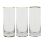 Baccarat, eight crystal glasses France, 20th century h. 15,5 cm.