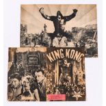 King Kong original film brochure (1933) 'Star Films No 1' with cover label for the Forum Cinema