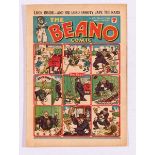 Beano 135 (1941). Propaganda front cover headline 'Look inside and see Lord Snooty Jape the