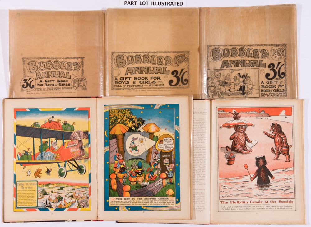 Bubbles Annuals 1-4 (1924-27). These first four editions all have their original glassine dust