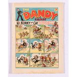 Dandy 125 (1940) Addie and Hermy get pineapple just desserts. Bright cover colours, small foxing