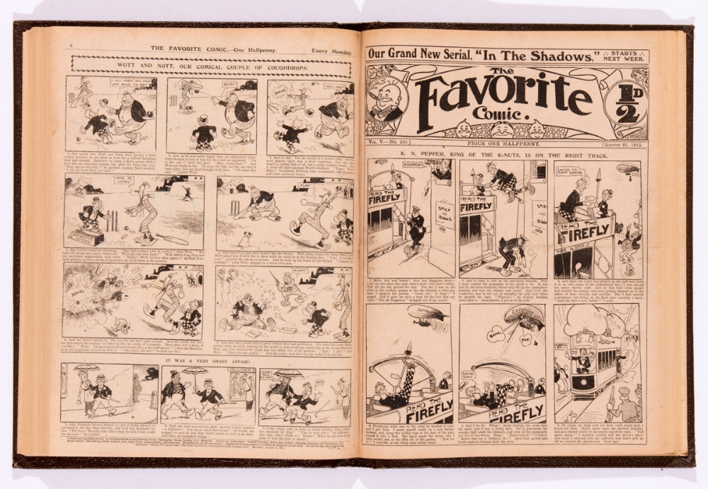 Favorite Comic (1915) 207-258. Complete year (including different 3 Xmas Numbers!) In bound