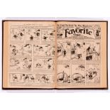 Favorite Comic (1915) 207-258. Complete year (including different 3 Xmas Numbers!) In bound