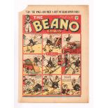 Beano 157 (1941). Pansy Potter traps German bombers with Beano fly-paper. LH corner piece torn away,