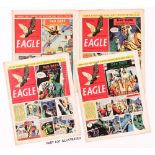 Eagle Vol. 5 (1954) 1-53. Dan Dare in Operation Saturn and Prisoners of Space. No 49: half of back