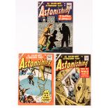 Astonishing (1956) 48 [fn-], 51 [vg], 54 store stamp to cover [vg]. All cents copies (3). No