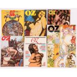 Oz Magazine (1972-73) 43-48 last issue. 43: Ziggy Stardust full page ad and album review. Jeff Beck,