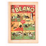 Beano 13 (1938). Bright colours with some light foxing to cover margin. Some wear and foxing to pg