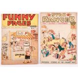 Funny Pages Vol.2 No 8 (1938). With Star Ranger 7 (1937). Worn spines [gd] (2). No Reserve