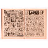 Larks (Jan-June 1939) 585-609. In half-year bound volume. Starring James Cagney in On the Aztec