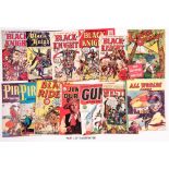 US Adventure reprints (1950s) publ. by L. Miller / Streamline +. Black Knight 1-5, Pirates, 3 x n.