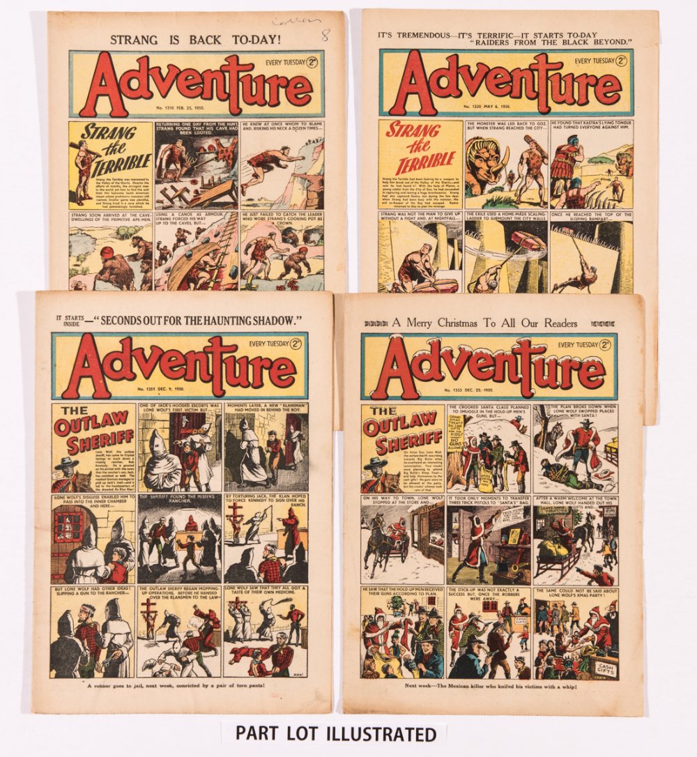 Adventure (1950) 1303-1354. Complete year. Starring the Outlaw Sheriff and Strang The Terrible cover