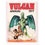 Vulcan Annual 1977 (Fleetway). Cover and 16 page Trigan Empire story in colour by Don Lawrence. Rare