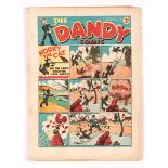 Dandy No 21 (1938). Korky crows! Bright cover colours, cream/light tan pages with some minor