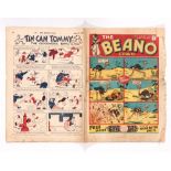 Beano Comic No 2 (1938). Well worn cover, right-hand edges have some cover margin loss. Interior