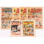 Beezer Christmas Issues + (1970s). 832: Xmas 1971. 1041: Xmas 1975. 1093: Xmas 1976. 1145: Xmas