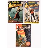 Astonishing (1956-57) 56 [fn], 58 [vg+], 63 [vg+]. All cents copies (3). No Reserve