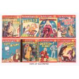 Super-Detective Library (1954-57) 25, 35, 36, 51-53, 55, 57-63, 65 (heavily taped [fr]), 66-69, 71-