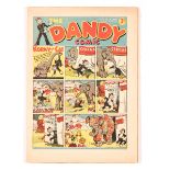 Dandy No 42 (1938). Jumbo fancy dress. Bright covers, interior cream pages with some minor