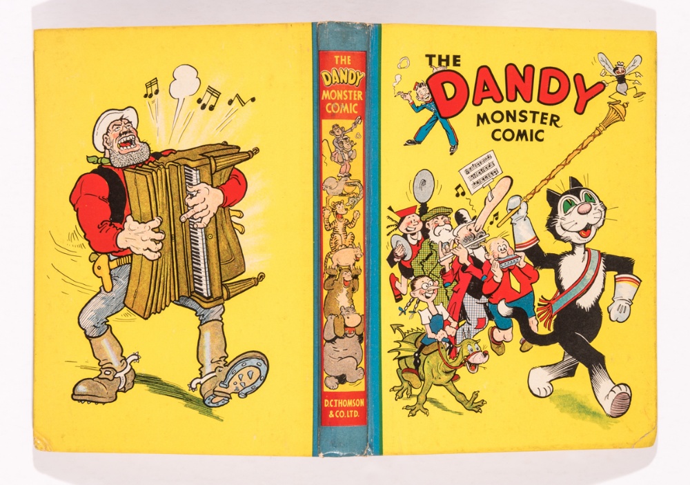 Dandy Monster Comic 3 (1941). Korky leads the Dandy band. From the Brenda Butler archive. Bright,