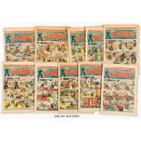 Dandy (1944) 257-260, 262-266, 268-271, 273-276, 278, 282 Xmas. Issues 258, 260, 274, 282 Xmas [fr],