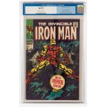 Iron Man 1 (1968). CGC NM 9.4. Off white to white pages