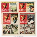 Eagle (1950-52) Vol. 1: 2-52, Vol. 2: 1-52 (missing No 7). 15 issues with well worn spines and tears