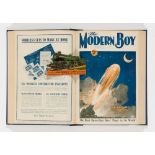 Modern Boy (1928) 1-20. In bound volume with Issue 1 free gift King George V GWR express engine in