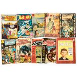 Low Grade DC Mix + UK MAD 1 (1959-72). Action 412, Batman 164, Brain Boy 6, Doctor Solar 1, JLA