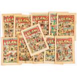 Beano (1942) 172, 175, 177-182, 189-191. Propaganda war issues. Well worn reading copies, some