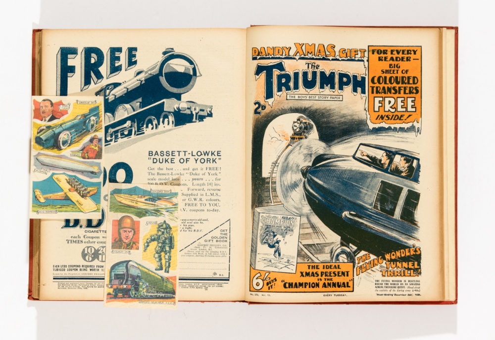 Triumph (Jul-Dec 1931) 350-375. In half-year bound volume. Publisher's file copies. With free gift